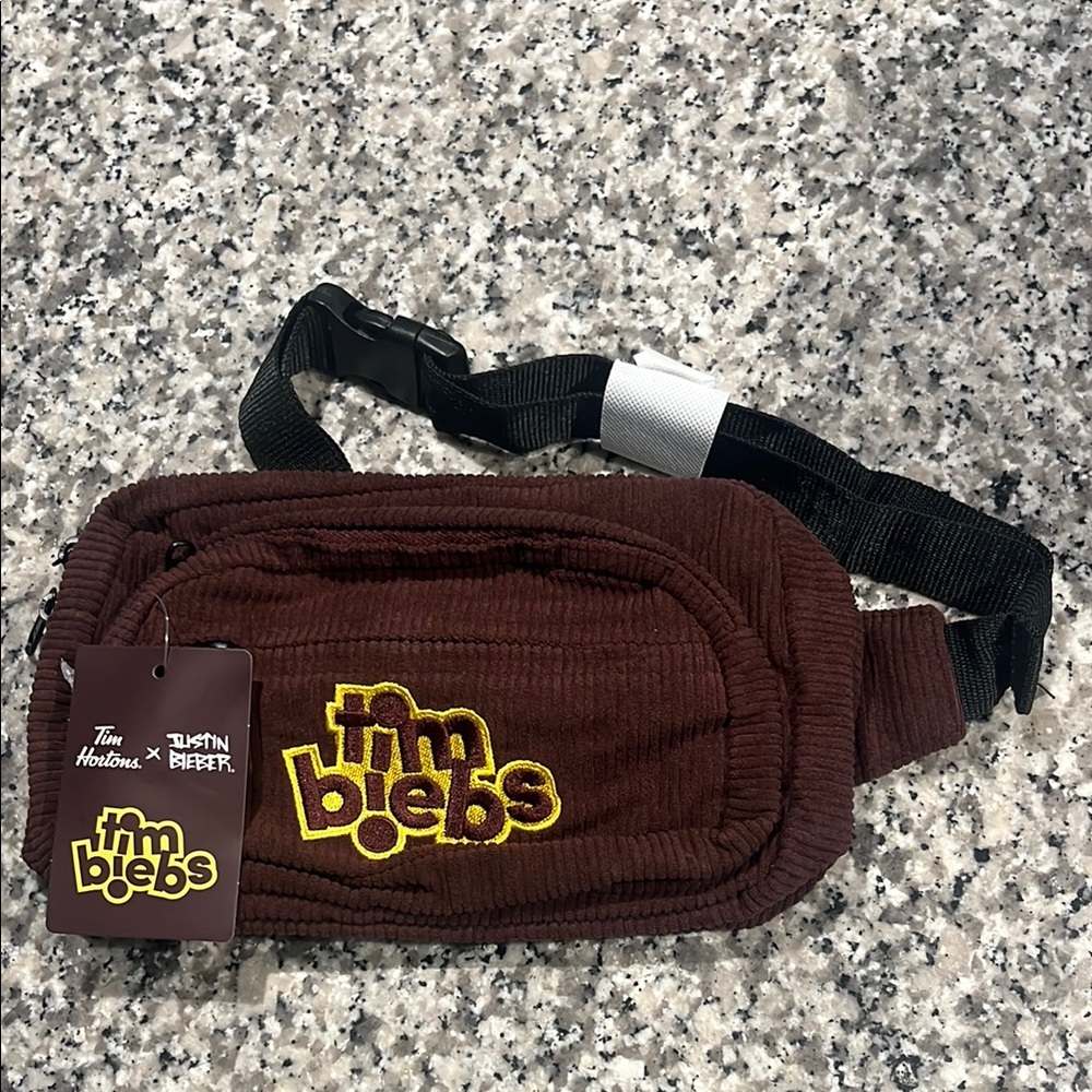 NWT Tim Hortons x Justin Bieber fanny pack